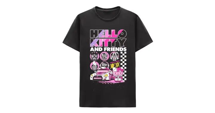 Sanrio Hello Kitty Tokyo Speed Unisex Short Sleeve T-Shirt
