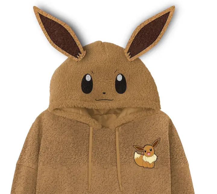 Pokemon Eevee Plush Cosplay Unisex Hoodie Exclusivité Le Repère du Geek