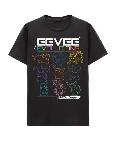Pokemon Eevee Eeveelutions Unisex Graphic T-Shirt Exclusivité Le Repère du Geek
