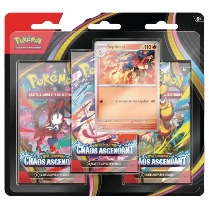 Tripack Pokémon Chaos Ascendant — français (ME04)